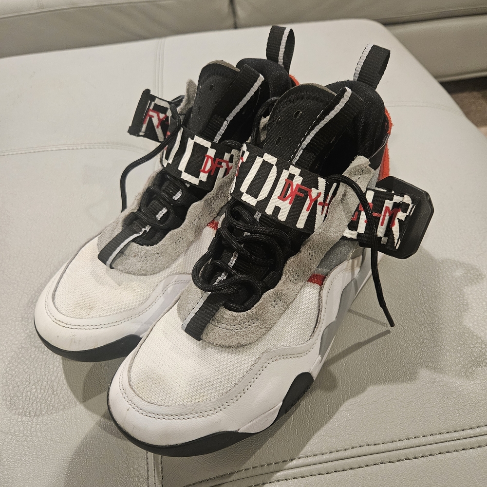 Jordan Kids Sneakers - White, Black, and Red